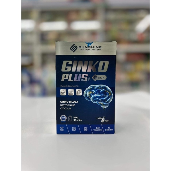 GINKO PLUS - Hỗ trợ hoạt huyết,tăng cường lưu thông máu não.