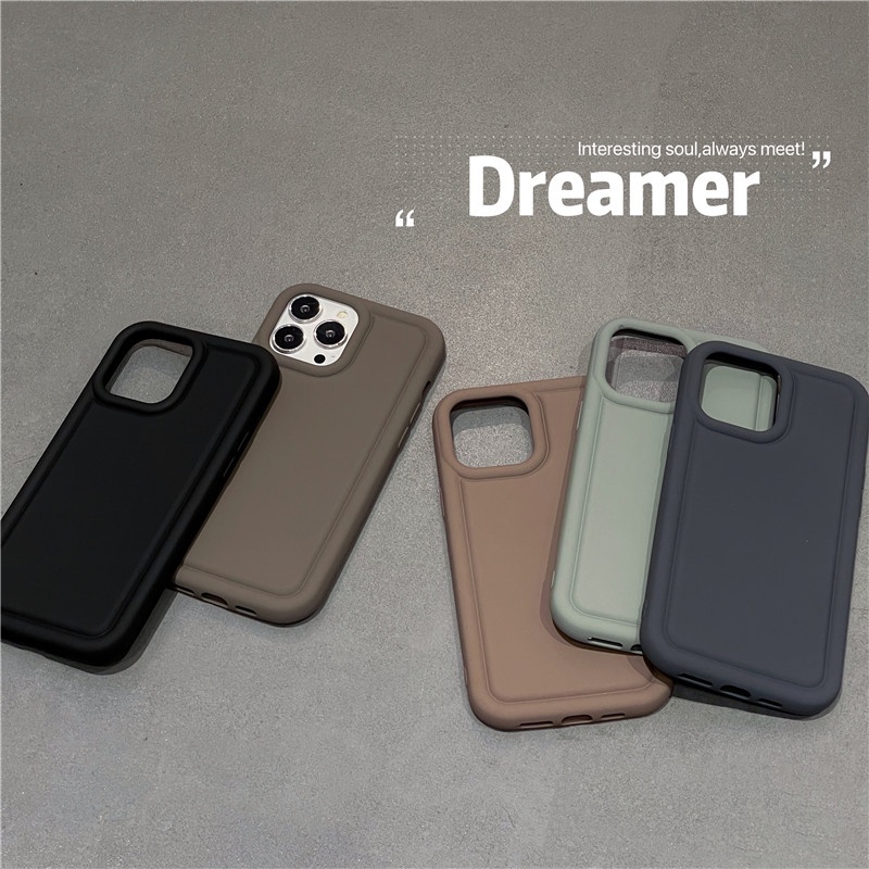 Ốp Điện Thoại TPU Mềm Có Đệm Khí Chống Bụi Thời Trang Thu Đông Cho IPhone 14 13 12 11 Pro Max X XS XR 8 7 Plus