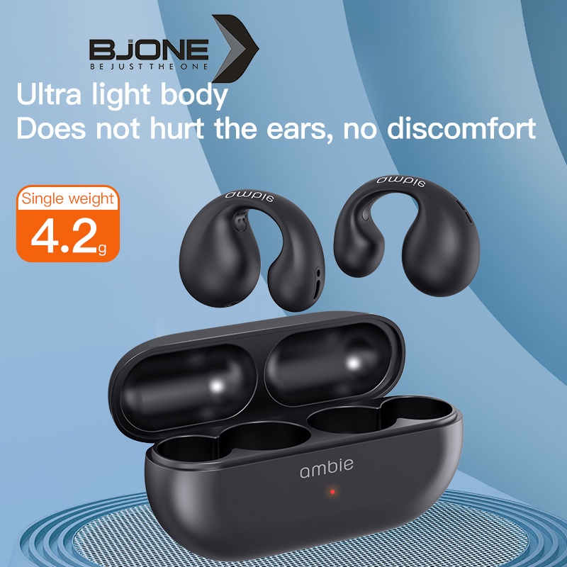 BJONE Tai Nghe Bluetooth Không Dây Chống Nước IPX5 Có Còng Cho Ambie TWS