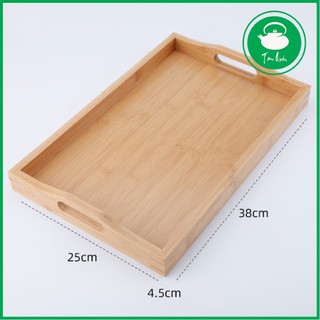 Khay trà gỗ tre tự nhiên