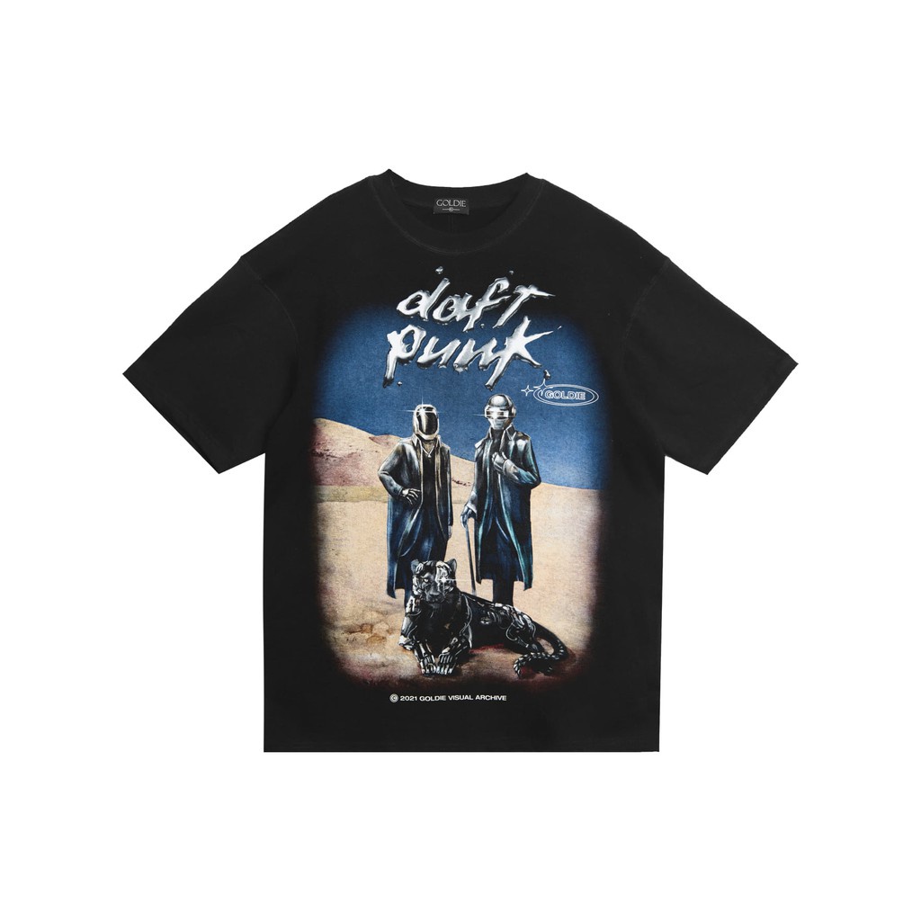 Áo thun 'GOLDIE DAFT PUNK' 100% cotton 2 chiều