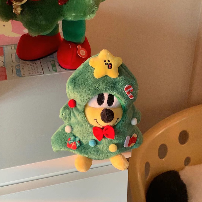 Phụ Kiện Trang Trí Cây Thông Giáng Sinh Hình Cây Thông Hoạt Hình Dễ Thương
