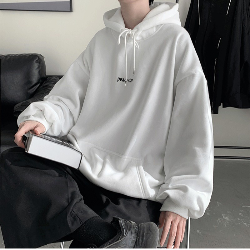 Áo Hoodie Mùa Thu Dáng Rộng Tay Dài Có In Chữ Thời Trang Cho Nam Và Nữ