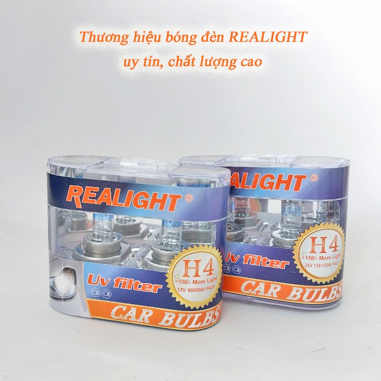 Bóng đèn SIÊU SÁNG ô tô, xe tải REALIGHT - H4