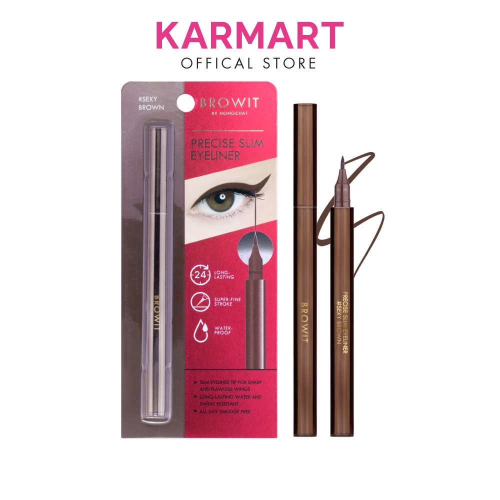Bút kẻ mắt Browit Precise Slim Eyeliner So Black 0.6ml