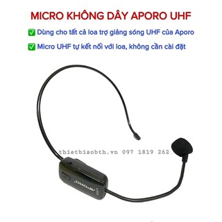 Micro không dây Aporo UHF hàng theo máy
