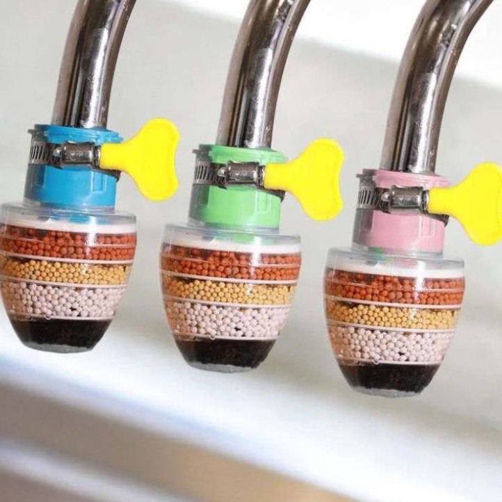 Đầu lọc nước trực tiếp tại vòi, lõi lọc 6 tầng, gắn phù hợp với hầu hết loại vòi hình tròn, lọc phèn, bụi