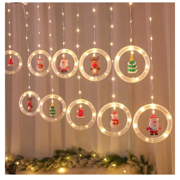 Nháy mành cầu Led hình ông già Noel trang trí