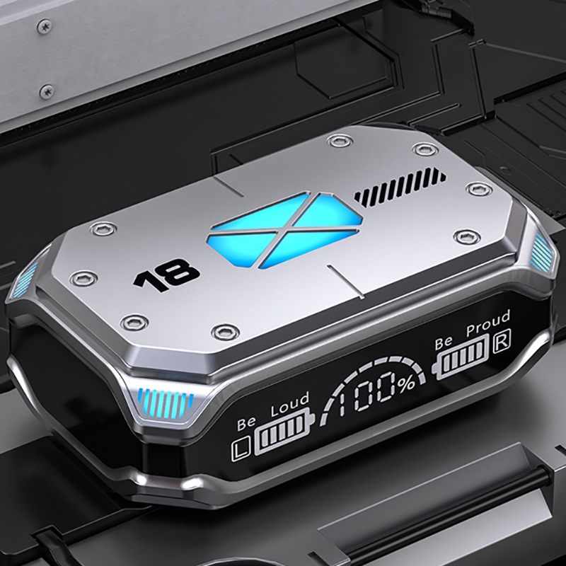 Tai Nghe Bluetooth Không Dây TWS Phong Cách Kim Loại Âm Thanh Nổi HiFi Chống Thấm Nước Kèm Mic