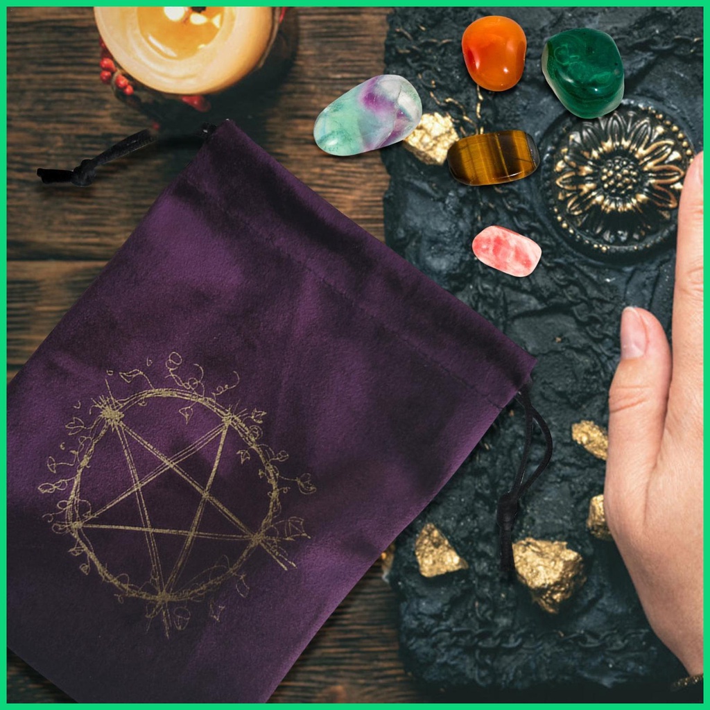 Túi Nhung Dây Rút Đựng Bài Tarot &amp; Oracle Tiện Dụng