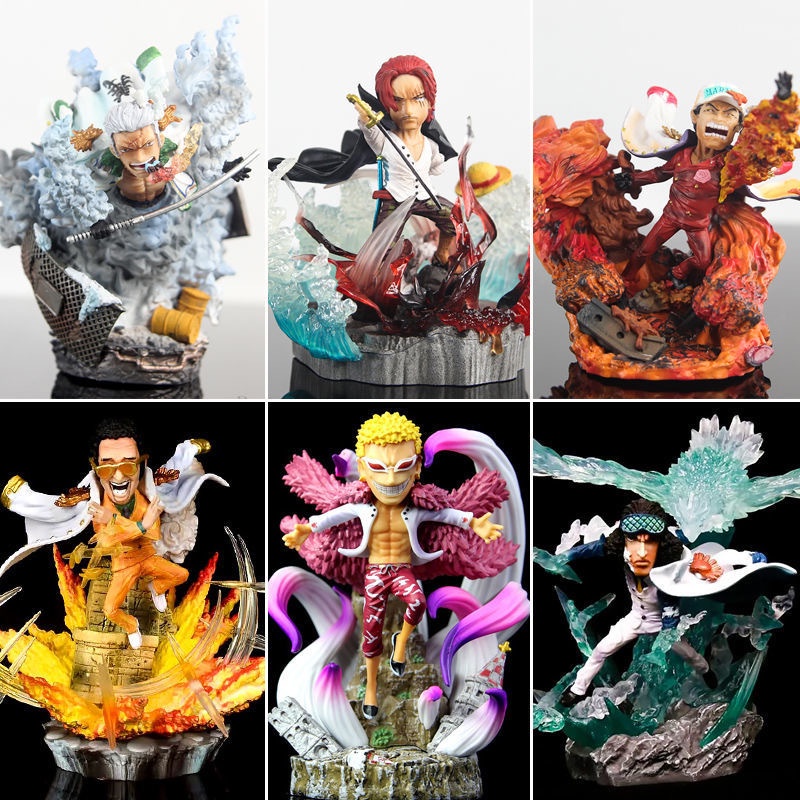 Mô Hình Nhân Vật Luffy Aokiji Akainu Shanks Kizaru Doflamingo Cực đẹp - Mô Hình Figure One Piece