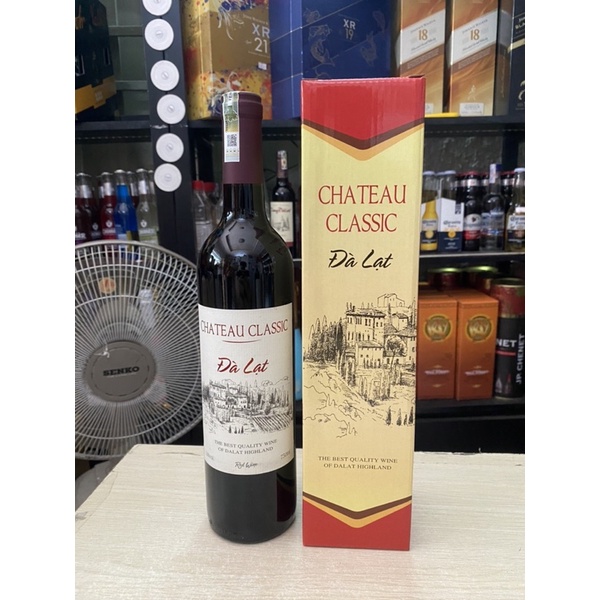 Vang Đỏ Đà Lạt Chateau Classic 12 750ml