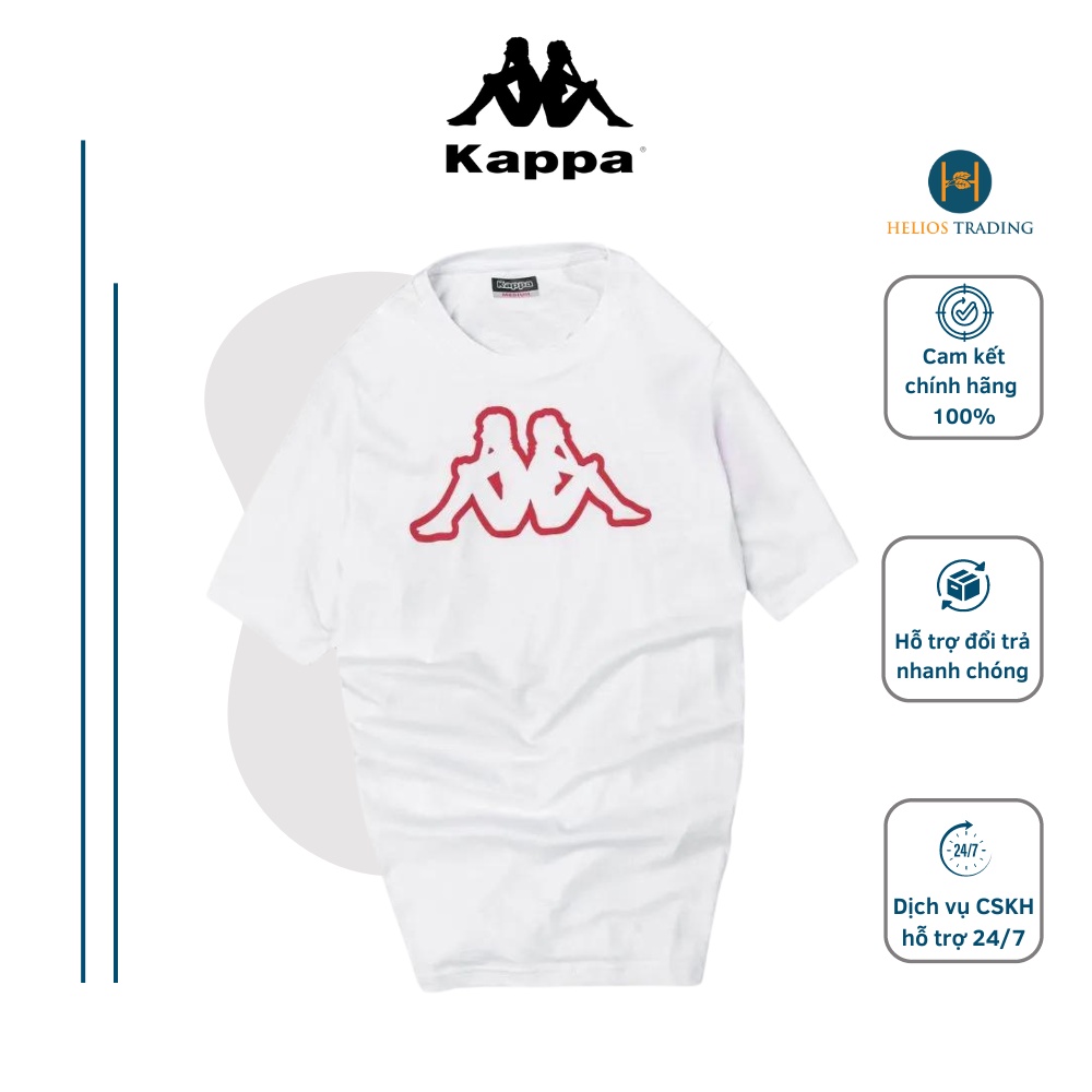 Áo Thun KAPPA Nhiều Màu Ngắn Tay, Áo Phông Nam Cotton Cổ Tròn Thiết Kế Basic Trẻ Trung Nhập Khẩu Chính Hãng Từ France