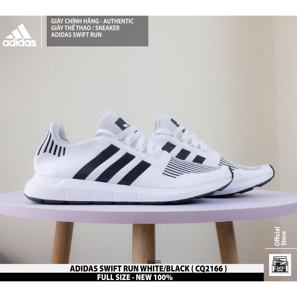 😘 [ Hàng Chính Hãng ] Giày Adidas Swift Run White Black + Black Red White  ( Cq2116 - B37730 ) - Hàng Chính Hãng 100% | Shopee Việt Nam