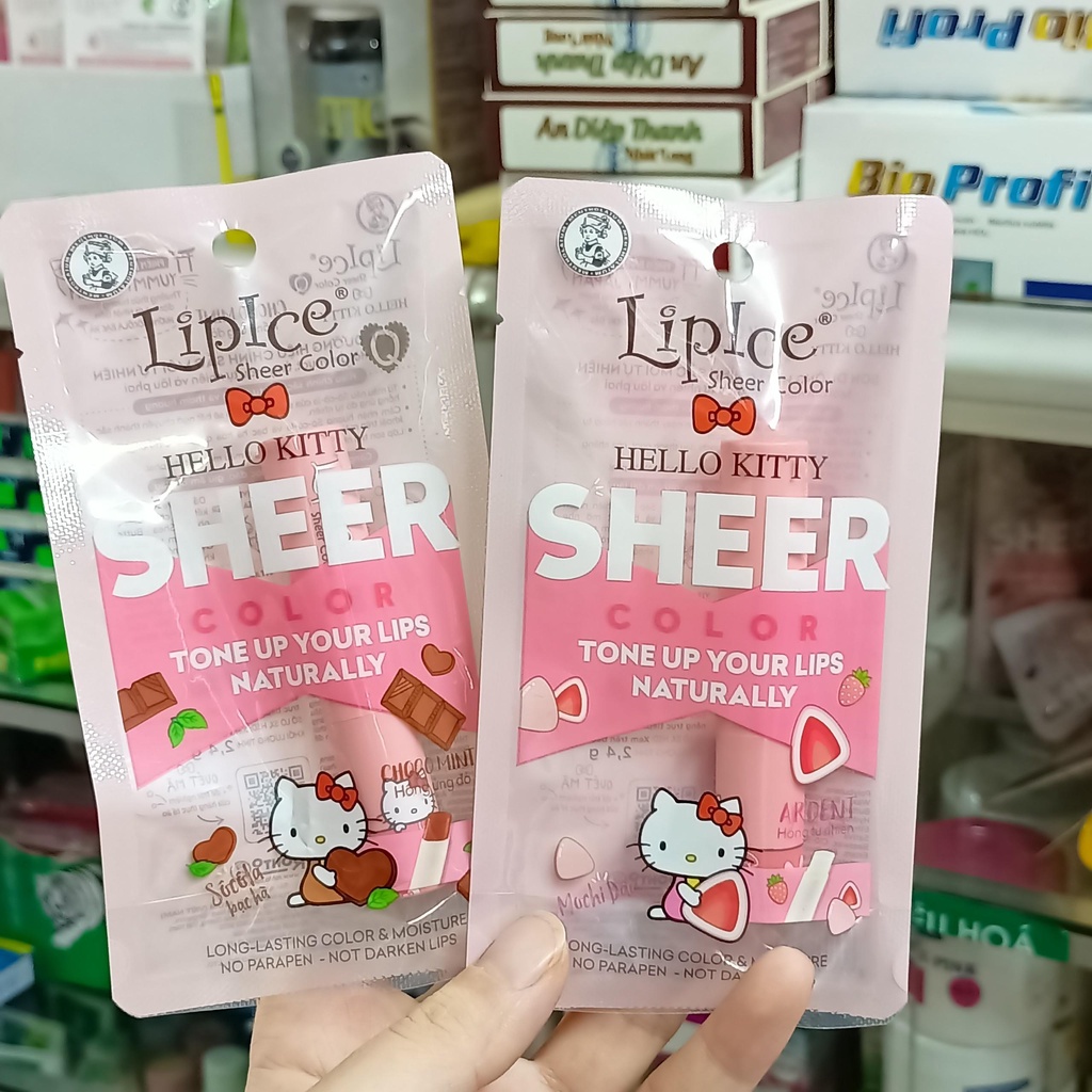 Son dưỡng môi Lipice sheer color phiên bản hello kitty