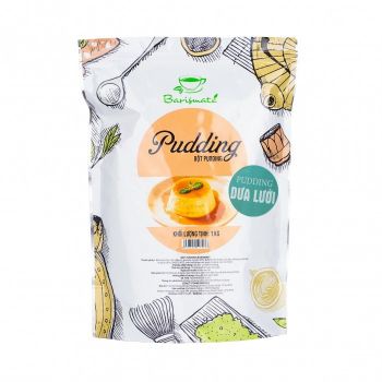 Bột Pudding Barismate hương trứng, dưa lưới, môn,..