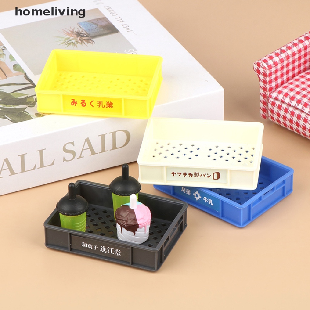 1 Giỏ Bánh Mì Đựng Sữa Mô Hình Đồ Chơi Trang Trí Nhà Búp Bê