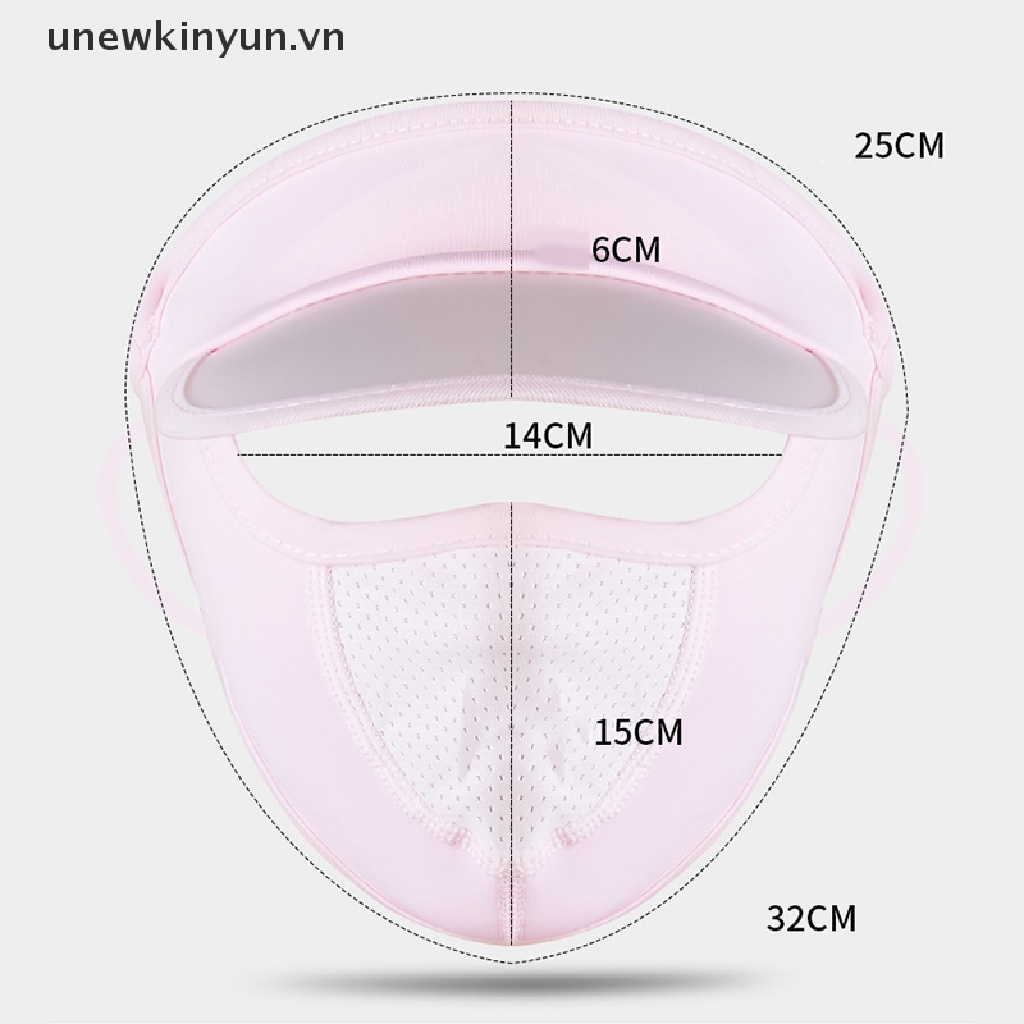 Khẩu Trang Lụa Lạnh Mỏng Thoáng Khí Che Phủ Toàn Diện Cho Nữ