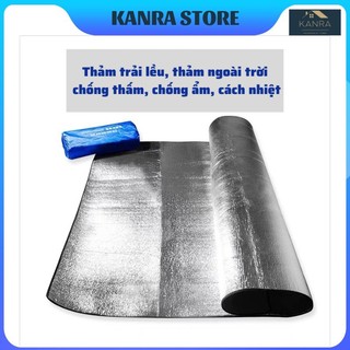 THẢM NGOÀI TRỜI TRÁNG NHÔM 2 MẶT ĐA NĂNG, Thảm dùng cho Dã Ngoại, Du lịch, Hoạt động Ngoài trời - Chống ẩm, Cách nhiệt
