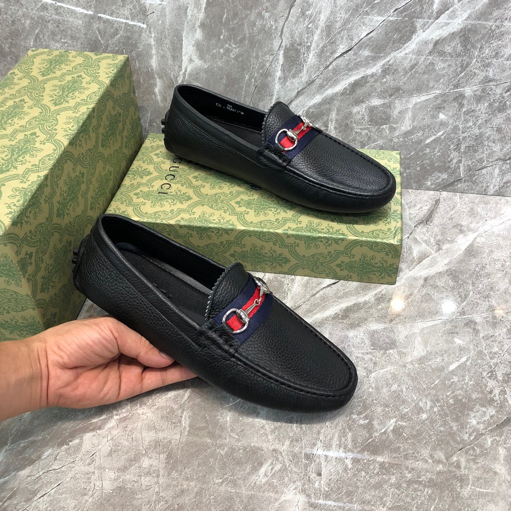 Giày Mọi GC Nam Đai Chun Tang Mắt Sắt Sang Trọng, Lịch Lãm Hàng FULLBOX