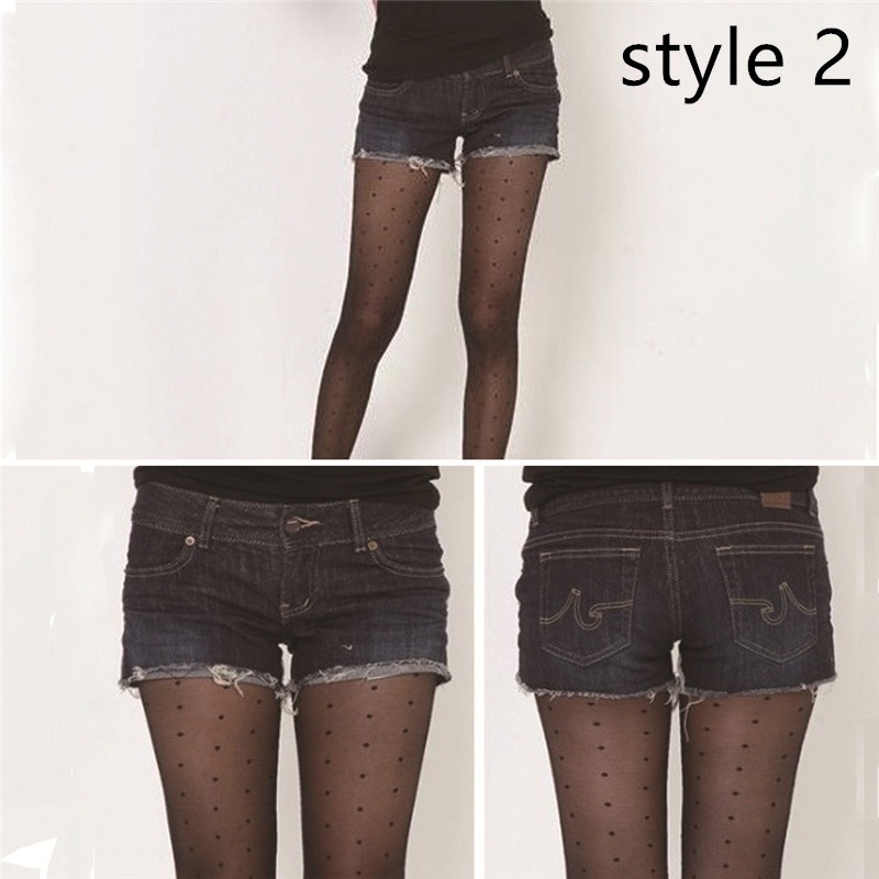 Quần Tất Vải Jacquard Mỏng Dáng Ôm Thời Trang Cao Cấp