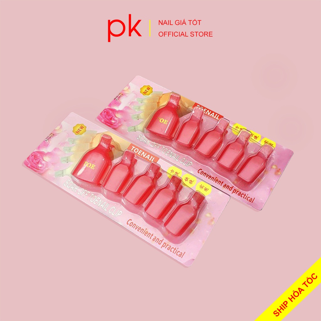 Kẹp ủ móng chân phá sơn gel vỉ 5 chiếc