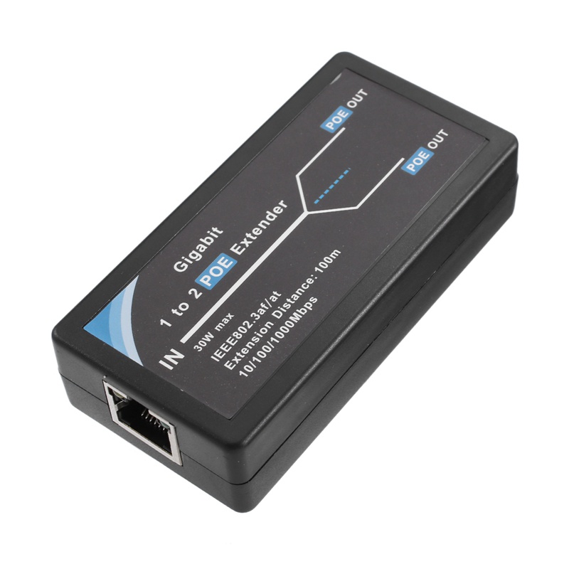1 Thiết Bị Mở Rộng POE 10 / 100 / 1000Mbps Với Đầu Ra Chuẩn Iee 802.3Af