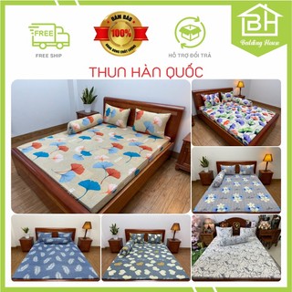 Bộ drap 4 món thun lạnh Hàn Quốc không mền giá rẻ