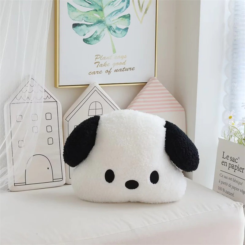 Gối Tựa Đầu + Tựa Lưng Bông Mềm Hình Chó Dễ Thương Cho Xe Hơi