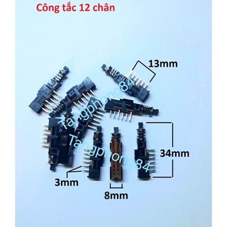 Công tắc nhấn nhỏ 12 chân - giá 10 cái 100k