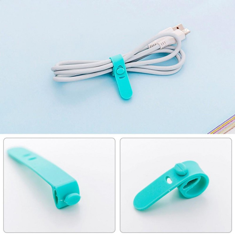 Bộ 4 Kẹp Silicone Cố Định Dây Cáp / Tai Nghe