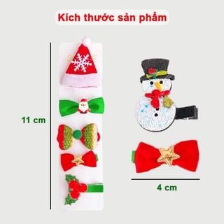 Kẹp tóc Noel, Set 5 kẹp tóc Giáng sinh NOEL