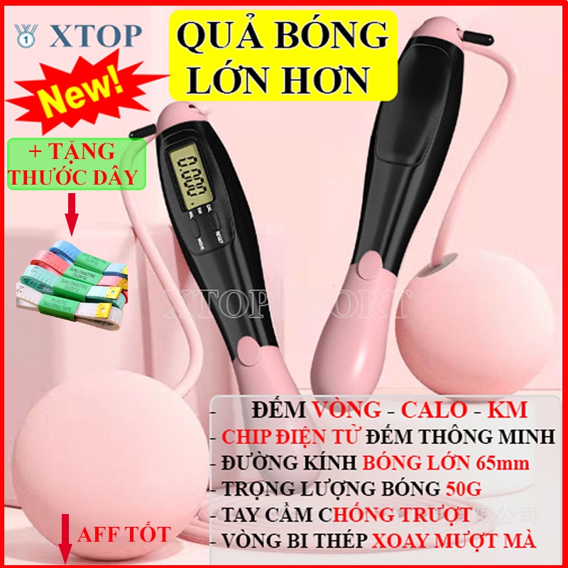 Dây nhảy không dây tự đếm tập thể dục, Dây nhảy thể lực giảm cân hiệu quả XTOP T110