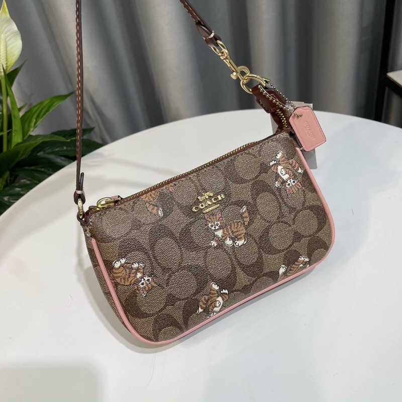 TÚI COACH NOLITA 19 WITH DANCING KITTEN CC418
