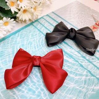 Kẹp nơ lụa mềm mại size lớn có 4 màu