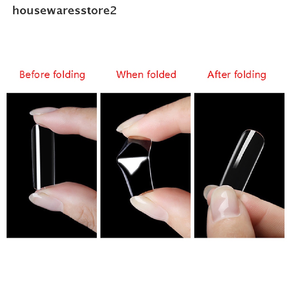 1 Hộp 2 Móng Tay Giả Trong Suốt Dùng Để Múa Ba Lê