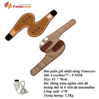 Đai quấn/bó gối nhiệt nóng đá tourmaline và đá hoàng thổ thương hiệu Fanocare