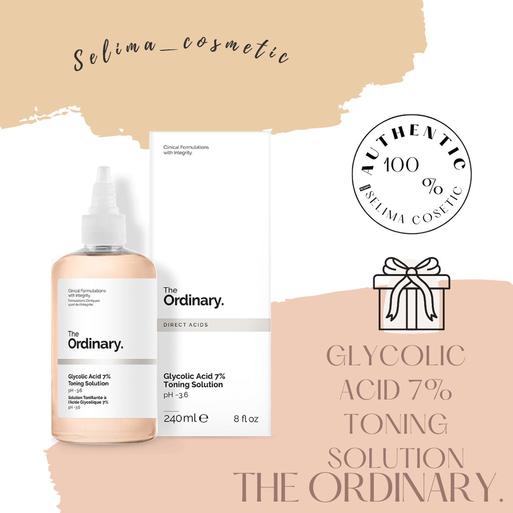 Toner tẩy da chết - Glycolic Acid 7% Toning Solution  – The Ordinary