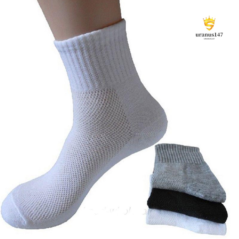 1 Đôi Tất Lưới Cotton Mềm Mại Phong Cách Thể Thao Thời Trang Mùa Hè Cho Nam