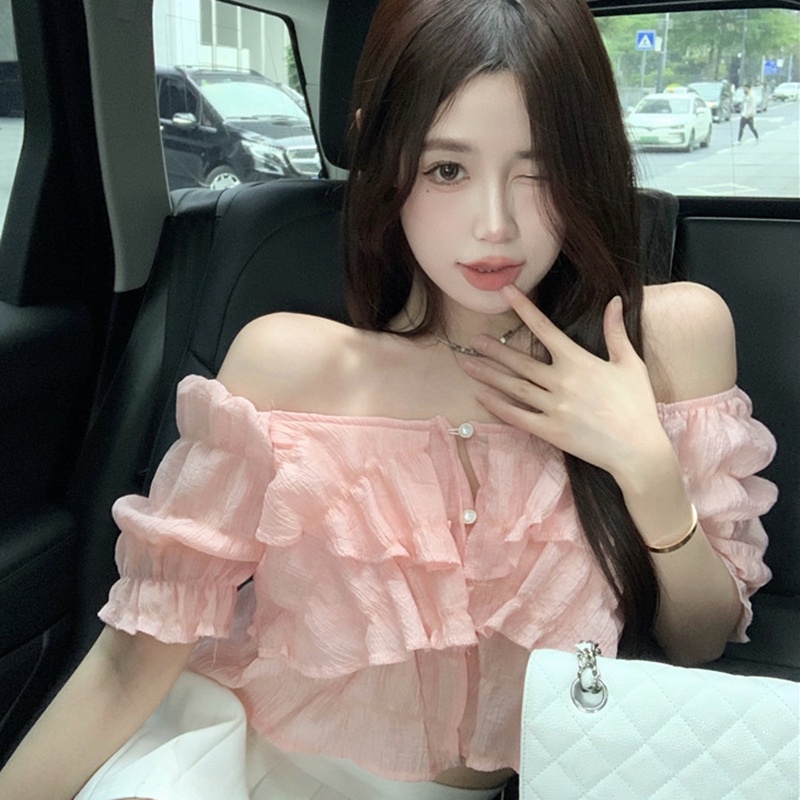 Áo Tay Phồng Ngắn Có Thể Đảo Ngược Thời Trang Cho Nữ