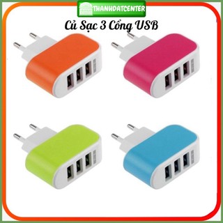 💥SIÊU RẺ💥 Củ Sạc 3 Cổng USB Sạc Điện Thoại ĐA NĂNG TIỆN DỤNG💥SIÊU HOT💥