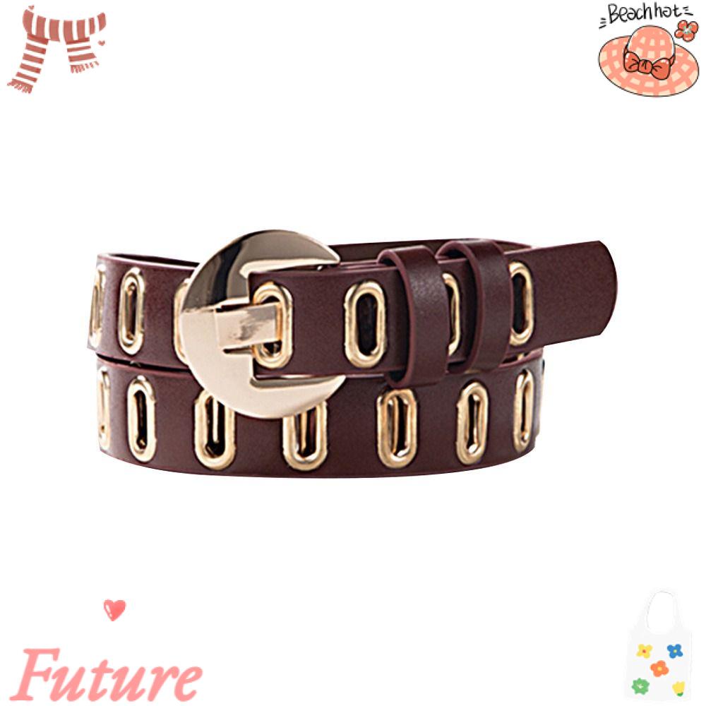 Thắt Lưng Da Bản Rộng Phong Cách Punk Cổ Điển Thời Trang