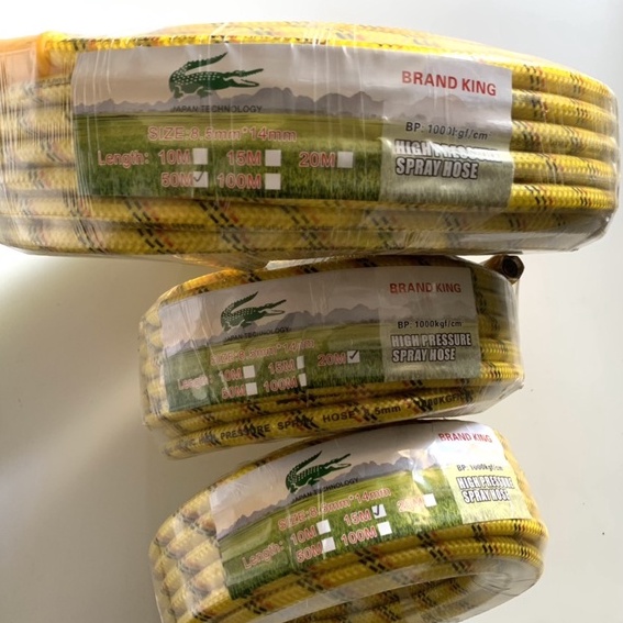 Dây rửa xe áp dùng máy chạy dây curoa ren trong,ngoài 14mm