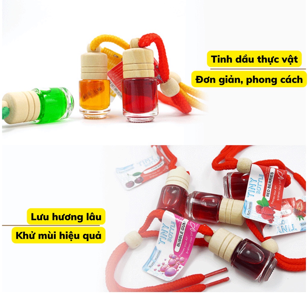 Lọ treo tinh dầu thiên nhiên trên xe ô tô, tủ quần áo Lohas Rammatic 6ml