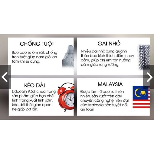 Bao Cao Su Innova - Gai Lớn - Kéo Dài Thời Gian , hộp 12 cái