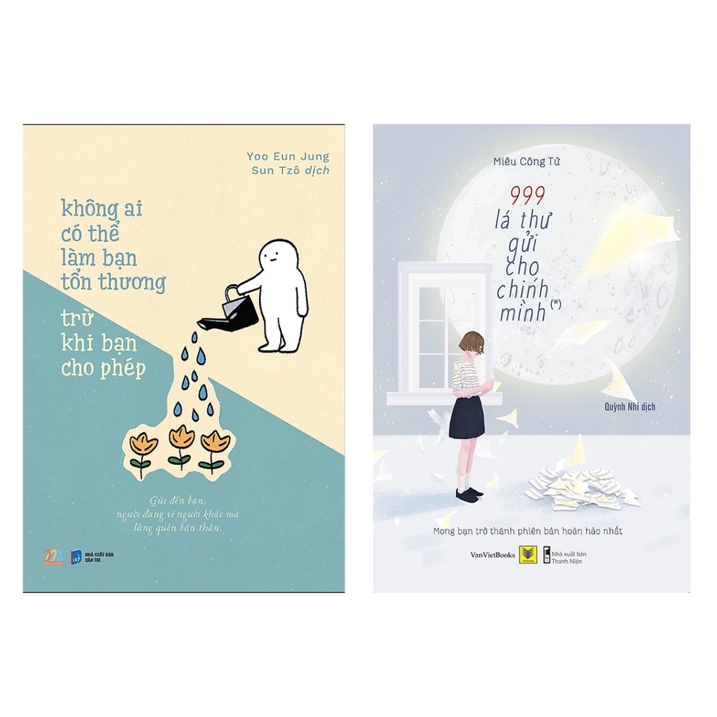 Sách - Combo 2Q: Không Ai Có Thể Làm Bạn Tổn Thương Trừ Khi Bạn Cho Phép + 999 Lá Thư Gửi Cho Chính Mình (Tập 1)