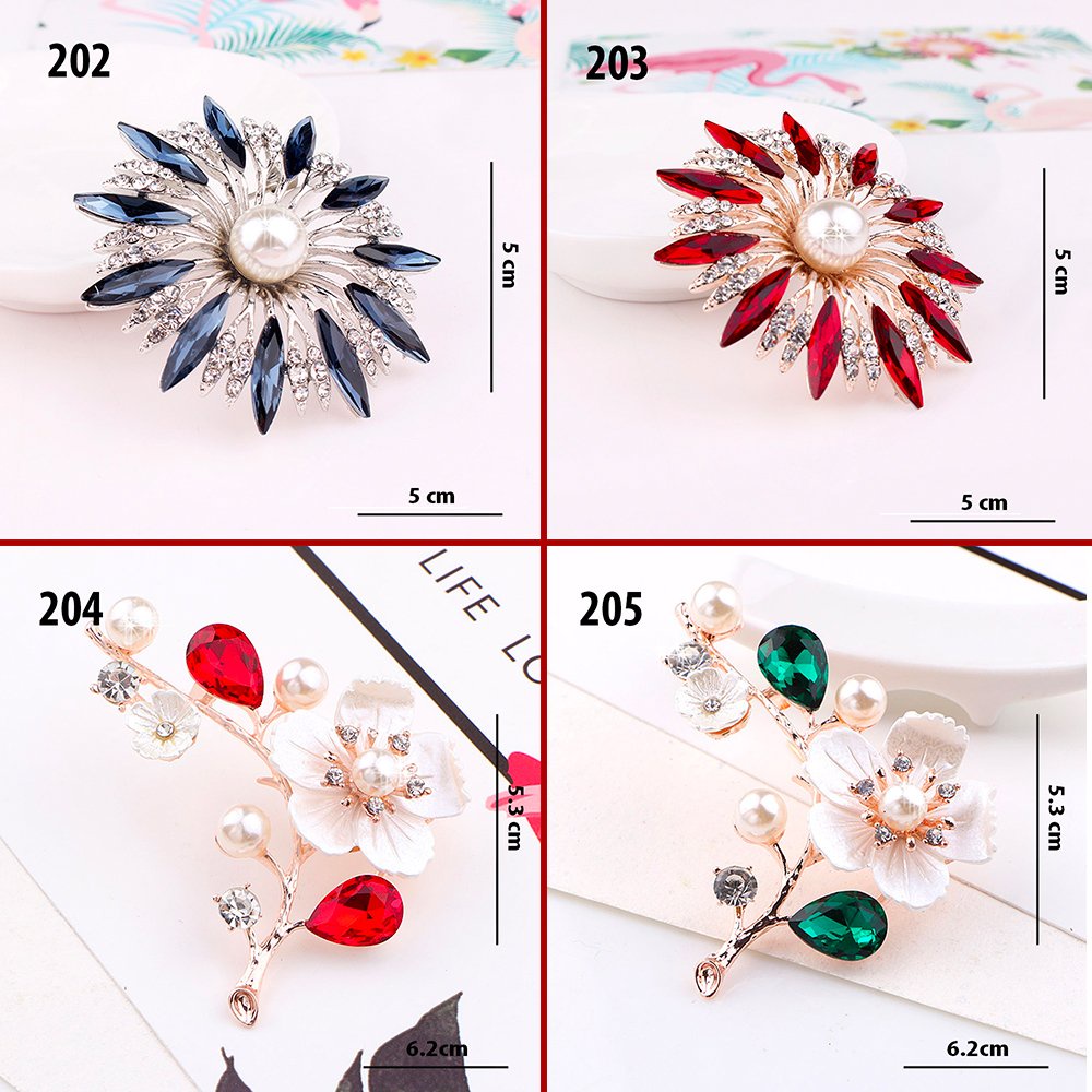 Cài Áo Hình Cành Hoa Mai Xanh Và Đỏ Cao Cấp Kiểu Dáng Trâm Cài Phụ Kiện Đẹp Dành Cho Nữ Cài Áo, Váy 