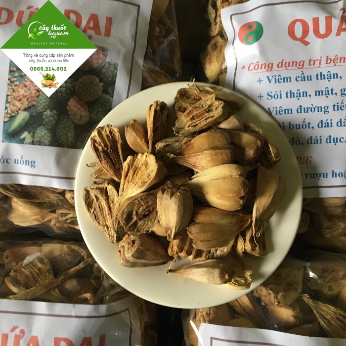 Quả dứa dại sấy khô, sạch (Trái dứa gai, dứa rừng khô)