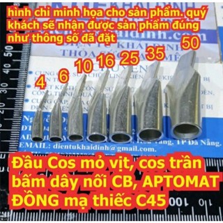 Đầu cos mỏ vịt - Cos mỏ vịt đồng mạ si