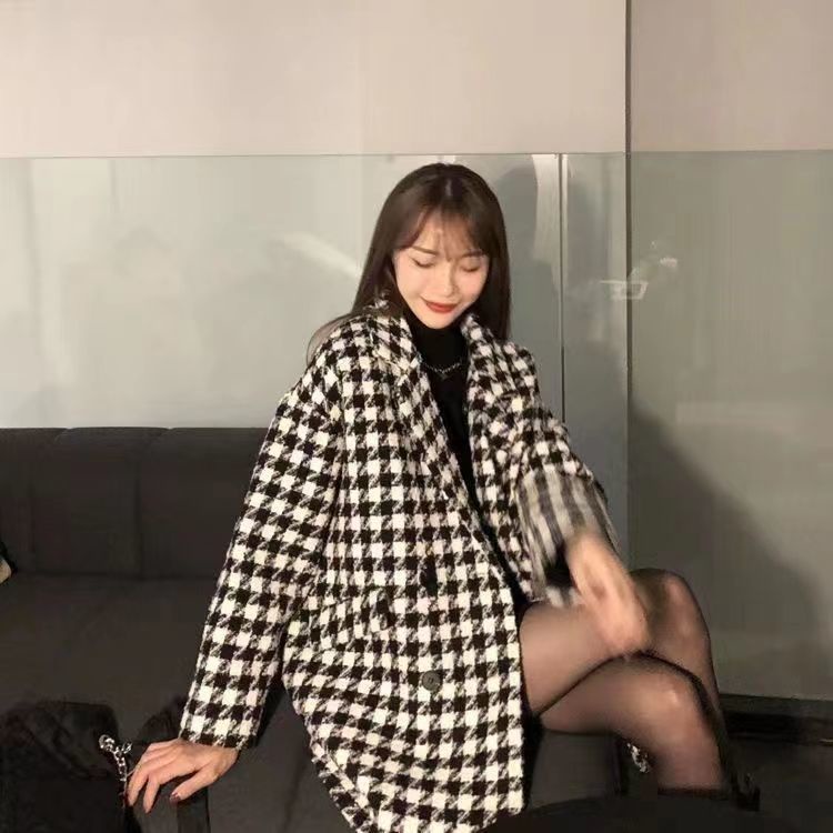 Áo Khoác Len Dày Dặn Dáng Rộng Thời Trang Thu Đông 2022 Cho Nữ